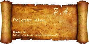 Polczer Alex névjegykártya